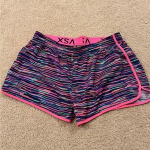 Victoria's Secret VSX Women's Colorful Striped Athletic Shorts
